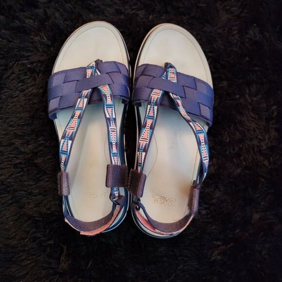 Teva Shoes - Teva Blue and White Sandals